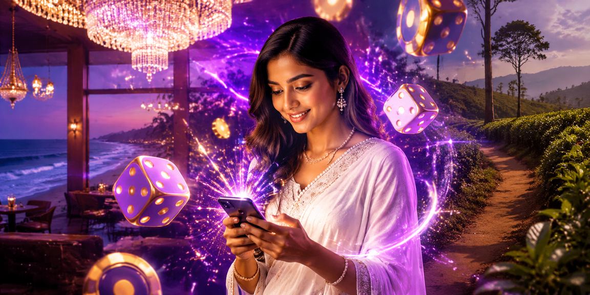 কক্সবাজারের চা বাগানে ডাইস গেম খেলছেন একজন বিনোদনপ্রেমী
