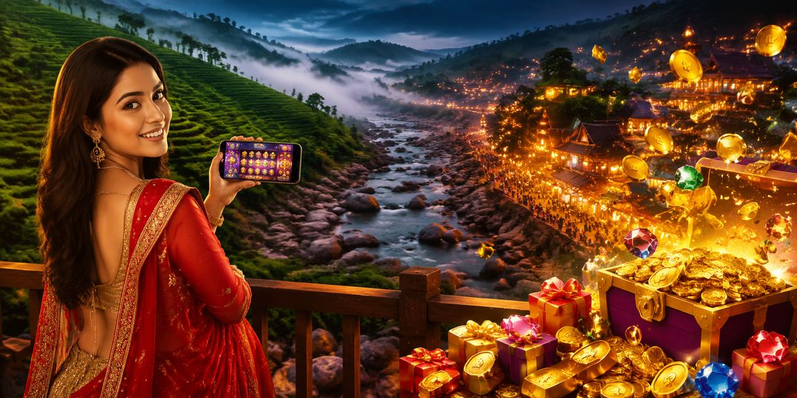 সিলেটের চা বাগানে মোবাইলে ক্যাসিনো গেম খেলছেন একজন